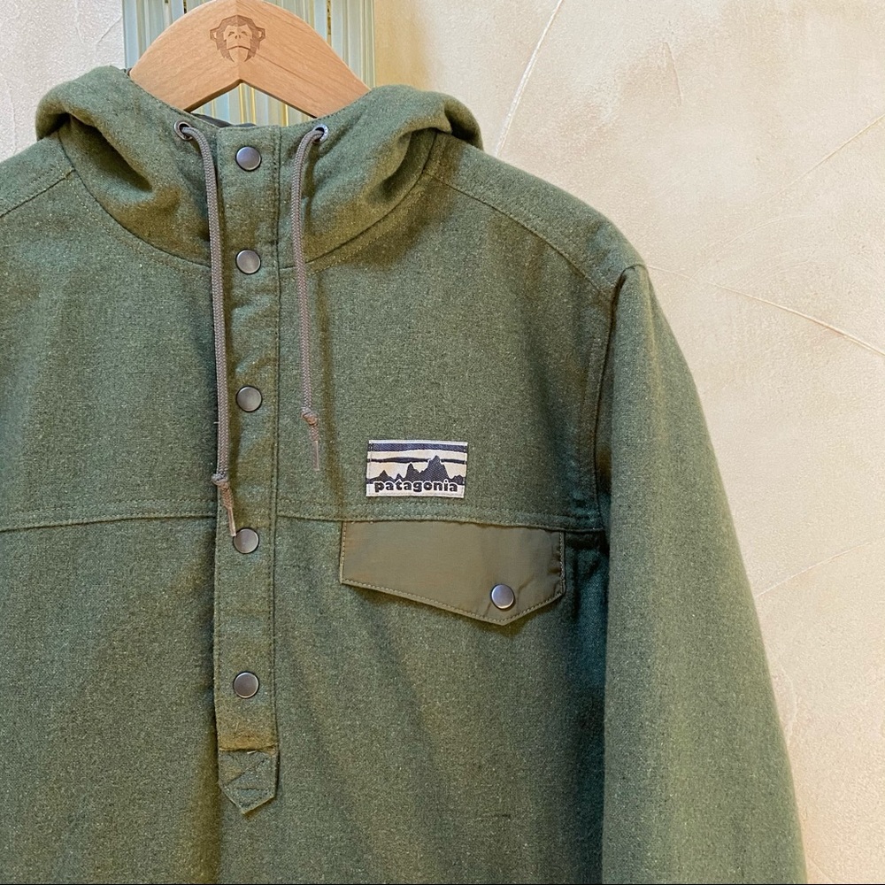 patagonia reclaimed wool snap-t pullover